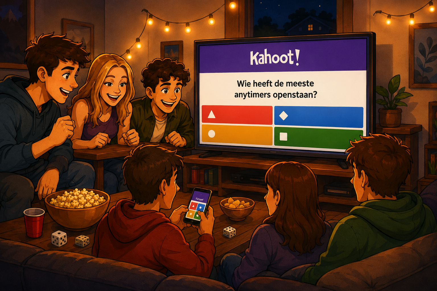 Kahoot quiz over huisgenoten